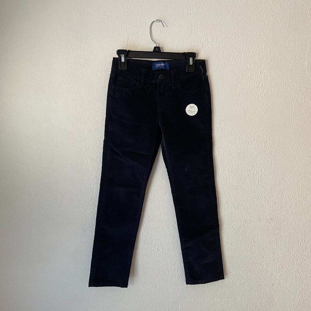 3/$30 Girls Grey Corduroy Old Navy Skinny Ankle Length Size 8 New Without Tag